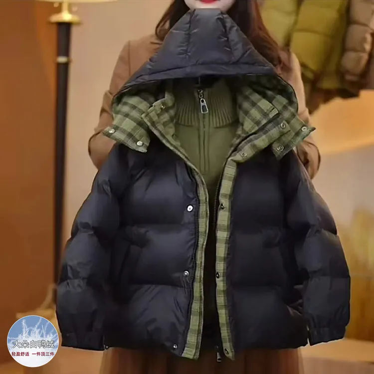 儿童装男童冬装加厚羽绒服潮款2025新款中大童时尚连帽羽绒外套潮