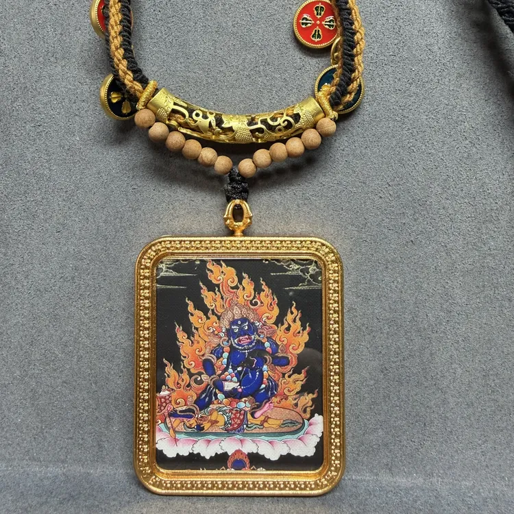 黑c 唐卡吊坠 一套如图单面唐卡 