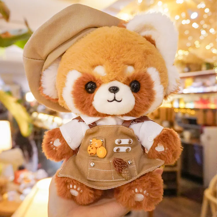 熊猫和朋友们20厘米娃衣毛绒玩偶棉花娃娃20cm娃衣