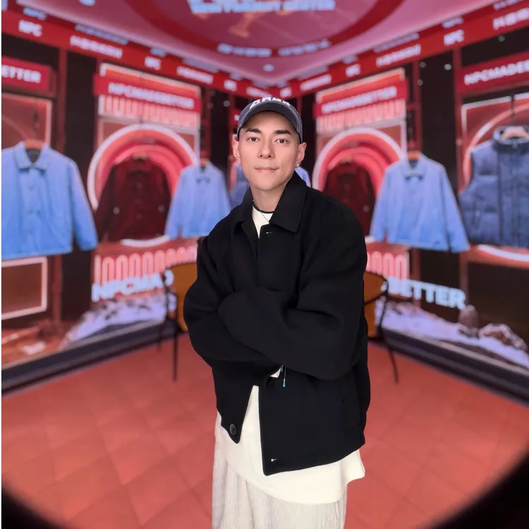 NPC潮牌绵羊毛翻领廓形毛呢夹克男轻奢短款毛呢大衣NP59WC05