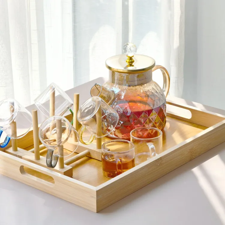 围炉煮茶养生壶日式带盖轻奢家用高硼硅玻璃壶创意简约加厚兰陵壶