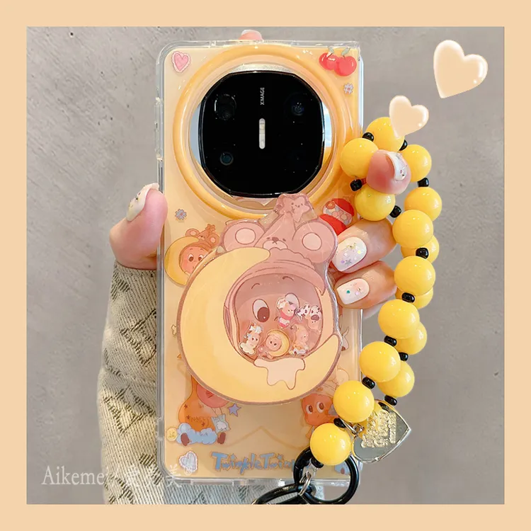 适用华为mateX6折叠屏手机壳matex5典藏版星星小人matex3磁吸支架