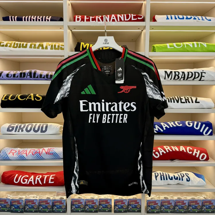 麒天小胜:阿迪达斯24-25阿森纳球员版客场足球短袖球衣IT6147