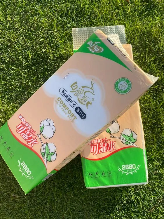 白鹿缘悬挂式抽纸6层加厚2004张湿水不易破厨房厕所专用大包抽纸