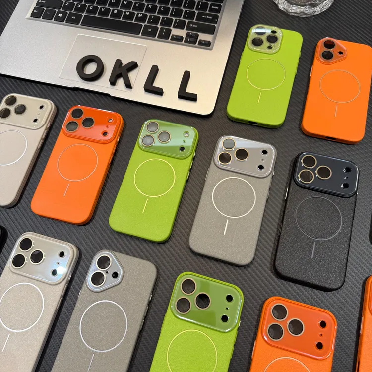 BANCA无线充荔枝纹PC壳适用iPhone17/16手机壳苹果15/14/13/12女