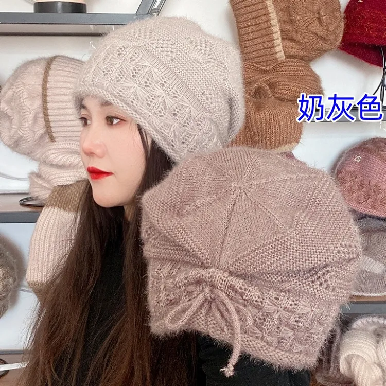 25年双层松鼠绒名族风护耳帽女士堆堆帽子冬季加厚时尚百搭秋冬季