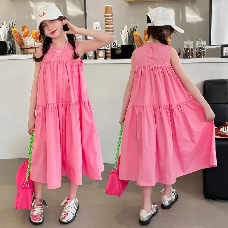 女童连衣裙夏季2025新款儿童洋气裙子中大童韩版女孩公主裙潮童装