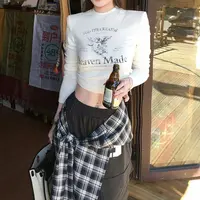 徐秋阳   黑白天使  秋季新款百搭时尚休闲显瘦显白长袖6385-22