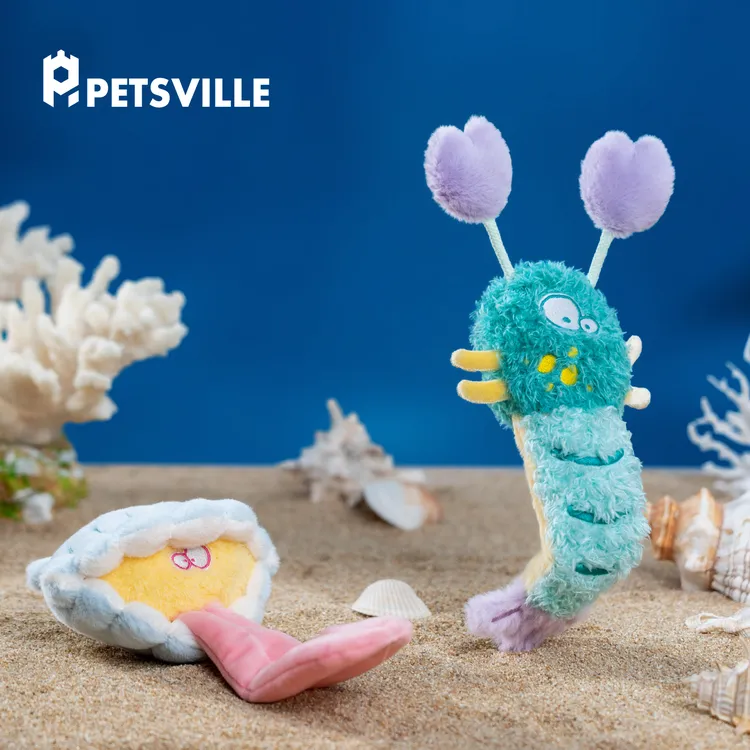 PETSVILLE/派思维琉璃海境系列-按压发声狗狗互动玩具