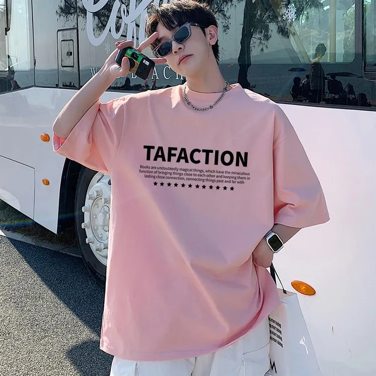 夏季休闲短袖T恤爆款纯棉男女同款情侣装字母印花短袖体恤大码T恤