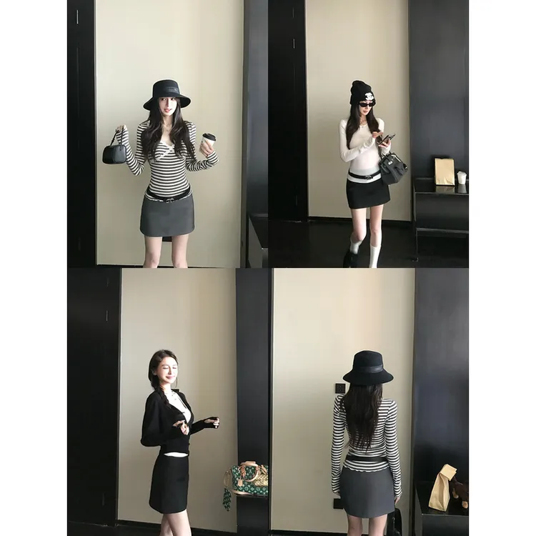 SKK"A4腰挚简裙"解锁高级感密码 斜纹肌理奢简大女主通勤小A短裙
