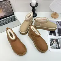 2025冬季新款时尚百搭经典加绒短筒休闲女款低帮雪地棉 6088