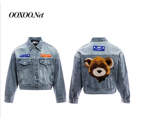 OOXOO 70068 潮汇 短款小熊牛仔外套