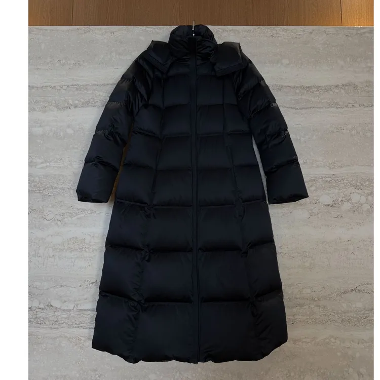 TANTAN 时尚连帽中长款保暖冬季羽绒服4338