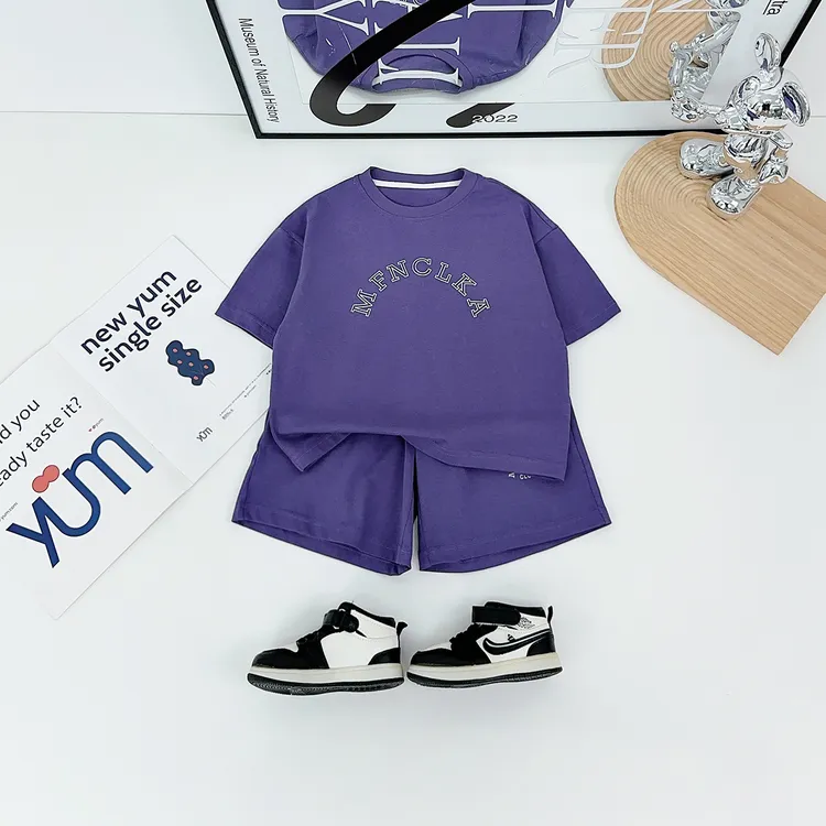 儿童夏装套装夏季2025新款男童短袖两件套 BDX25233 悠悠童话童装