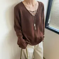 丽丽家~山羊绒咖显瘦气质长袖时尚百搭早秋针织开衫上衣691