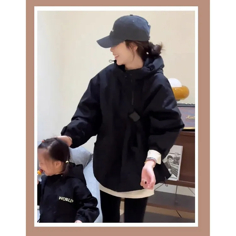 美式服女短款外套冬季2025新款韩版百搭小个子工装棉服上衣