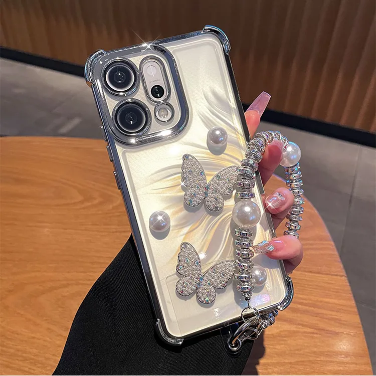 潮多米适用opporeno14手机壳新款女reno14pro透明气囊镜头全包套
