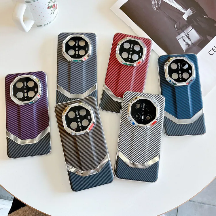 适用华为Mate70RS手机壳p70pro撞色碳纤维Magic7防摔findx8保护套