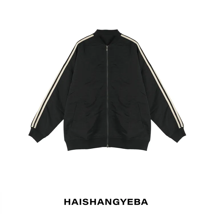 【海上叶爸】新款2025春秋百搭锦纶男女同款宽松拉链通勤外套