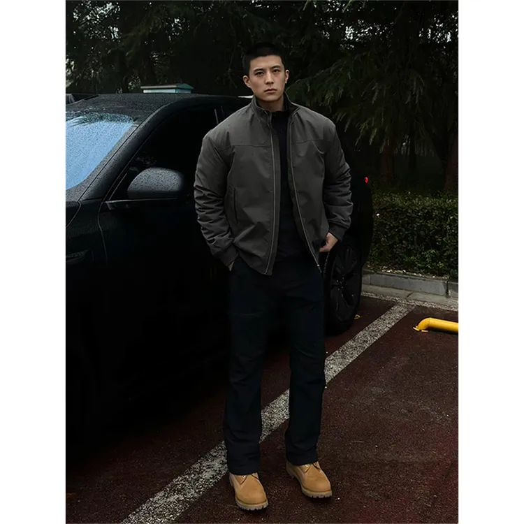 美式三防教练工装飞行夹克cleanfit户外机能户外上衣立领休闲外套