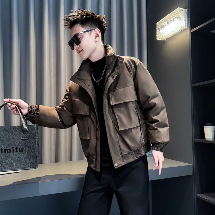 工装棉服外套男款冬季爆款2025新款潮牌痞帅加厚保暖棉袄男装棉衣