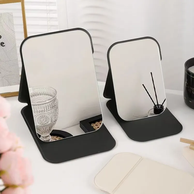 折叠式化妆镜子学生宿舍专用梳妆镜随身男女士便携家用桌面化妆镜