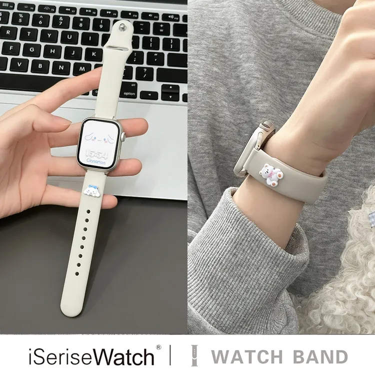 【原创设计】适用iWatchs11表带苹果手表百搭透气Applewatchs9硅胶