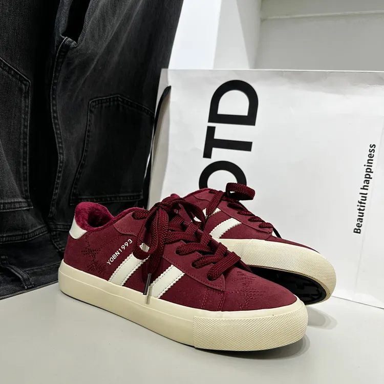 2025冬季新款加绒棉鞋休闲鞋男生增高厚底板鞋男款网红百搭潮鞋子