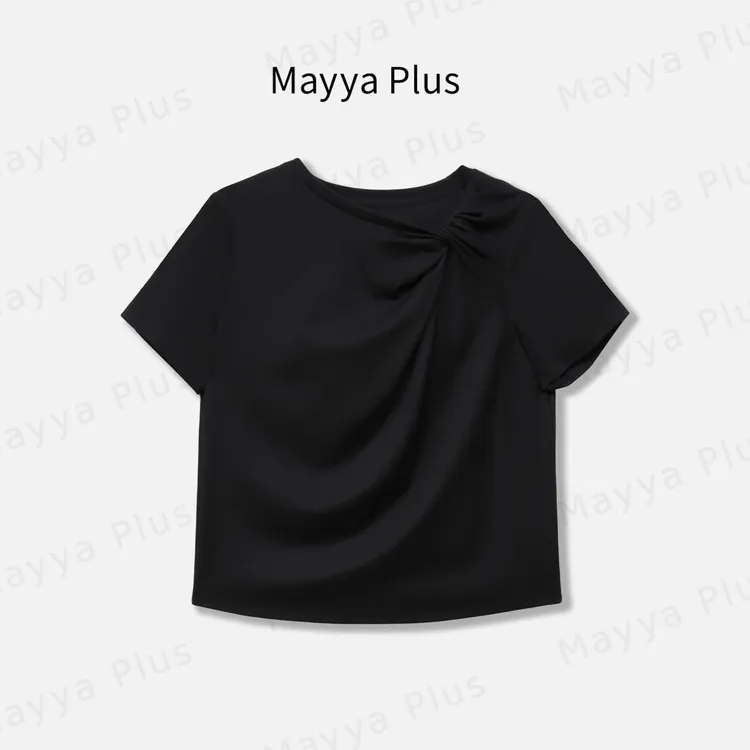【幸运T】Mayya Plus麦芽定制夏季新款简约百搭短袖T恤上衣32536121