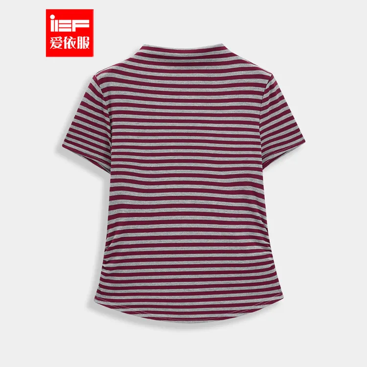 IEF/爱依服2025秋冬新款法式时尚通勤气质条纹显瘦百搭正肩上衣