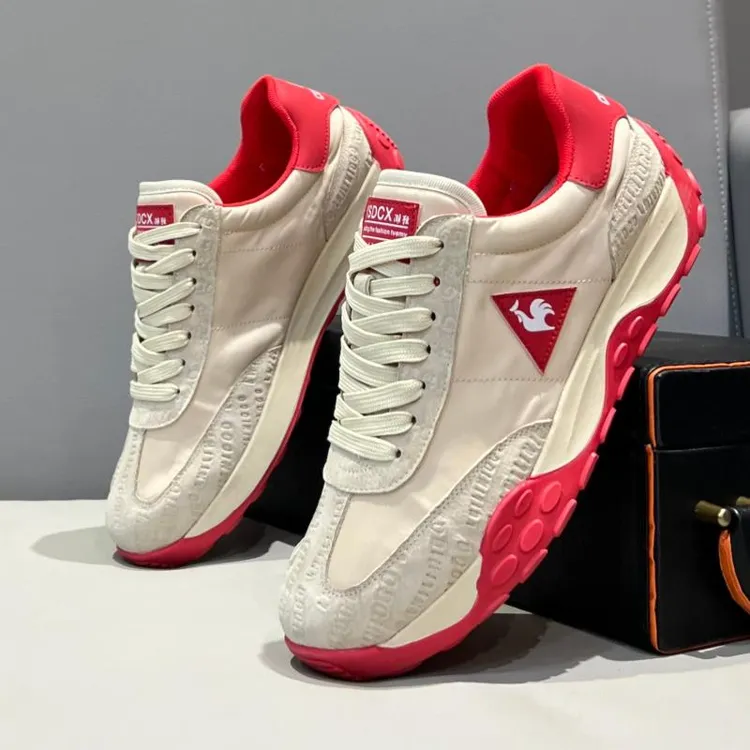 2025年新款欧货高端公鸡男鞋秋冬新款布面阿甘鞋百搭潮休闲运动鞋