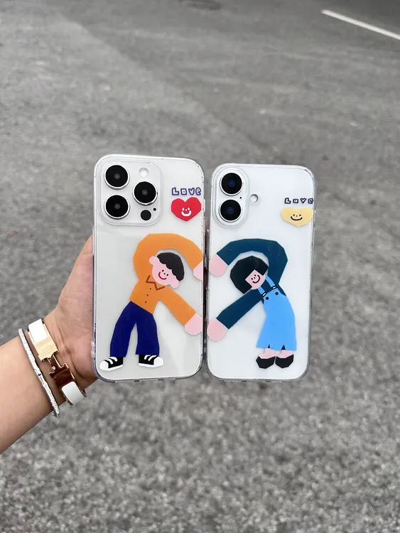 情侣爱心男女适用苹果小米oppovivo华为p70iPhone12/13/14/15