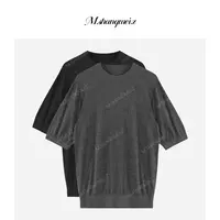 M.SHANGMEI.Z/沐熙【二次重构】美大哥舒适宽松短袖T恤X072858