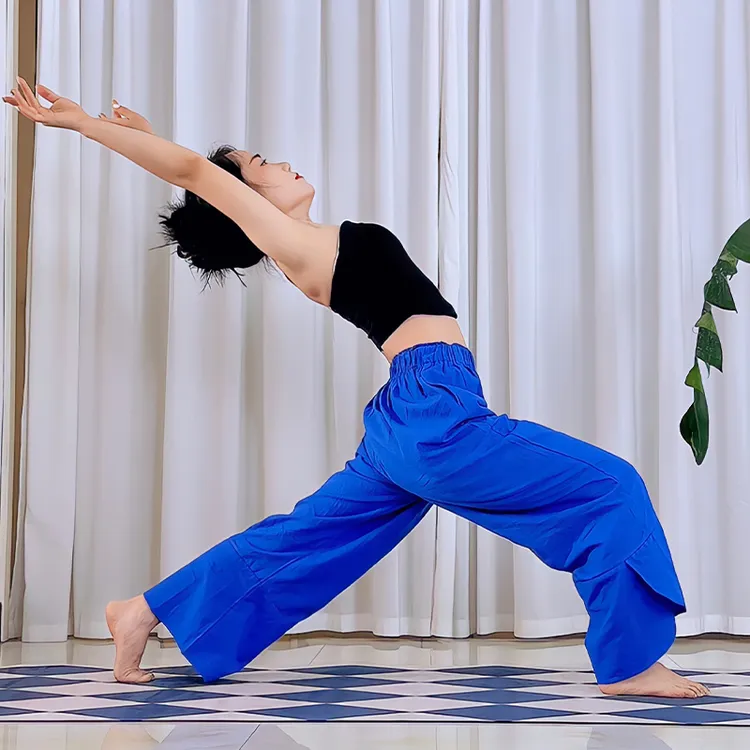 【多巴胺花瓣瑜伽裤】宽松直筒九分裤健身运动裤薄款透气百搭休闲裤