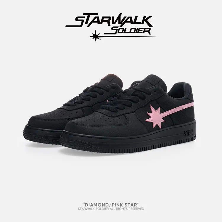 STARWALK SOLDIER DIAMOND/PINK STAR钻石粉星流星鞋新款情侣时尚