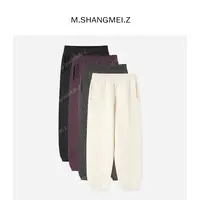 M.SHANGMEI.Z/沐熙【暖冬神裤】美大哥冬季保暖加厚菱格卫裤X123394