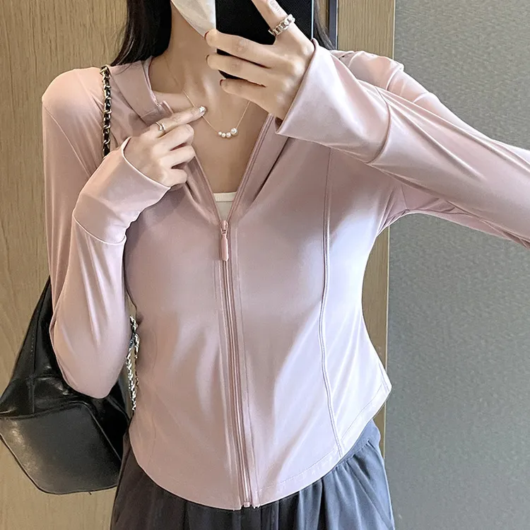 女防晒衣防紫外线夏季冰感透气皮肤衣户外薄款防晒服运动外套