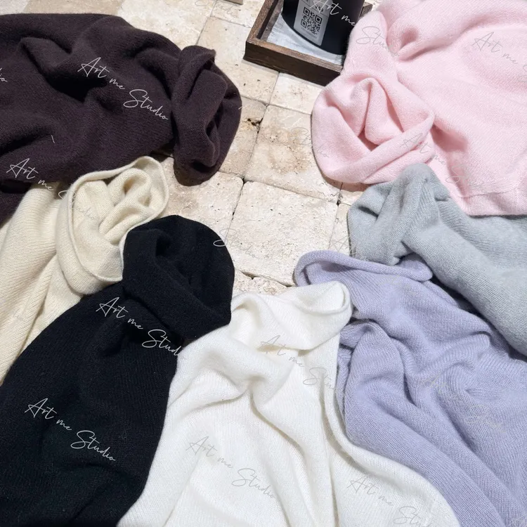 【ART ME】山羊绒绵羊毛混纺婴儿肌高领软糯质感实穿针织上衣w24394