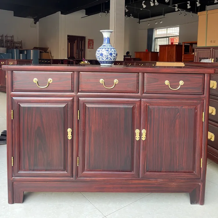 润诚红木 黑酸枝木 多功能柜餐边柜储物柜 118-40-80高