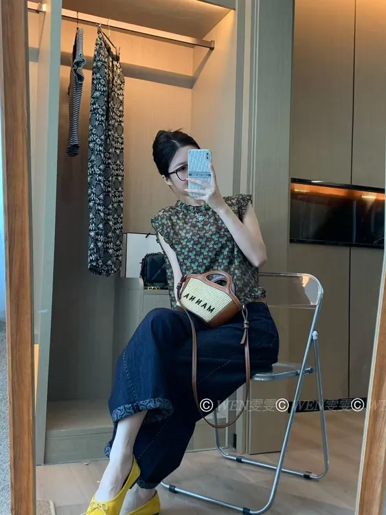 WEN 25新款夏季荷叶边无袖小衫 实拍原图 盗图必究！WWC0248