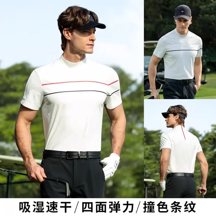PGM 2026高尔夫服装男装短袖t恤春夏吸湿速干服装衣服上衣polo衫