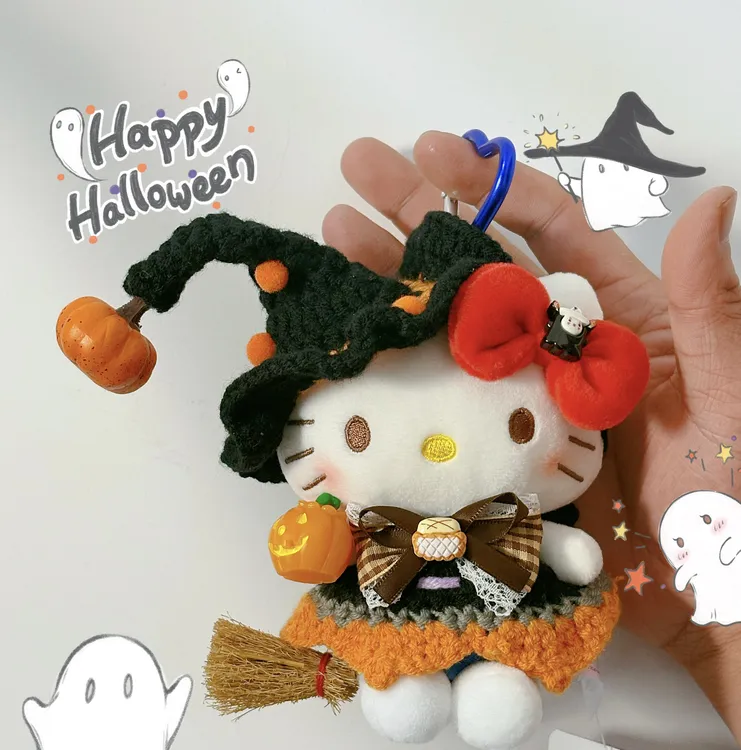 正版kt 【捣蛋小魔女kt】毛绒玩偶包挂摆件