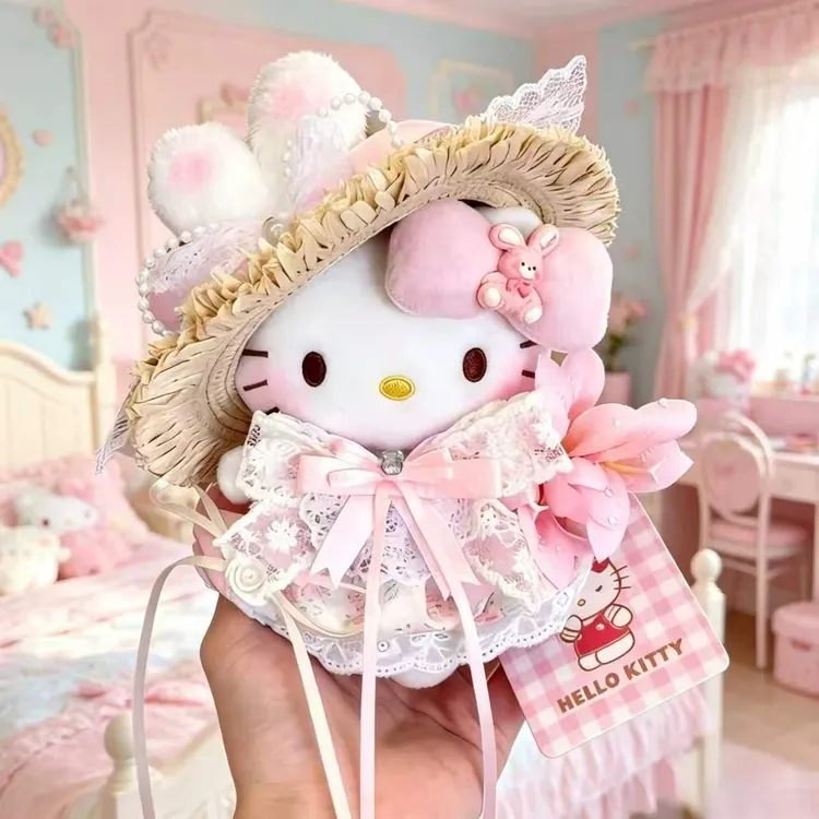 正版hellokitty花小兔kt三丽鸥包包挂件可爱玩偶送人生日七夕礼物