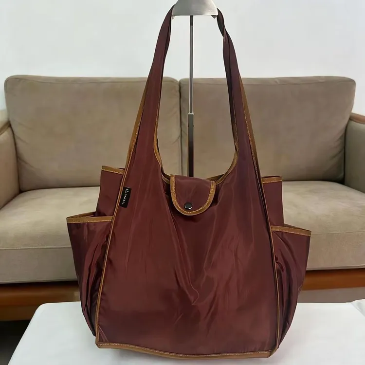 小号小包双面可背侧兜带防盗扣购物收纳袋[30*30*10]