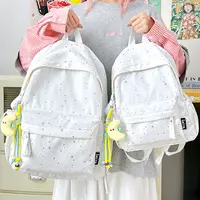 漫天星书包女2025新款初中高中生印花小众ins森系双肩包旅游背包