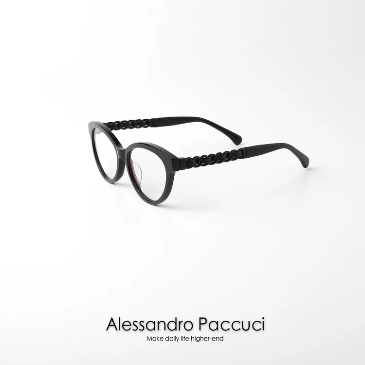 AP洛哥20466X/52075AY【护眼】金属防蓝光羊皮镜腿素颜神器个性眼镜