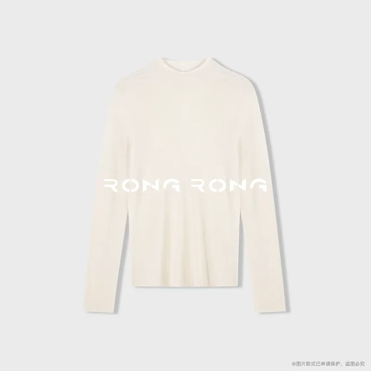 溶溶【2.0 升级版可机洗扬子纱】RONGRONG 绵羊毛恒温羊毛衫QY85501