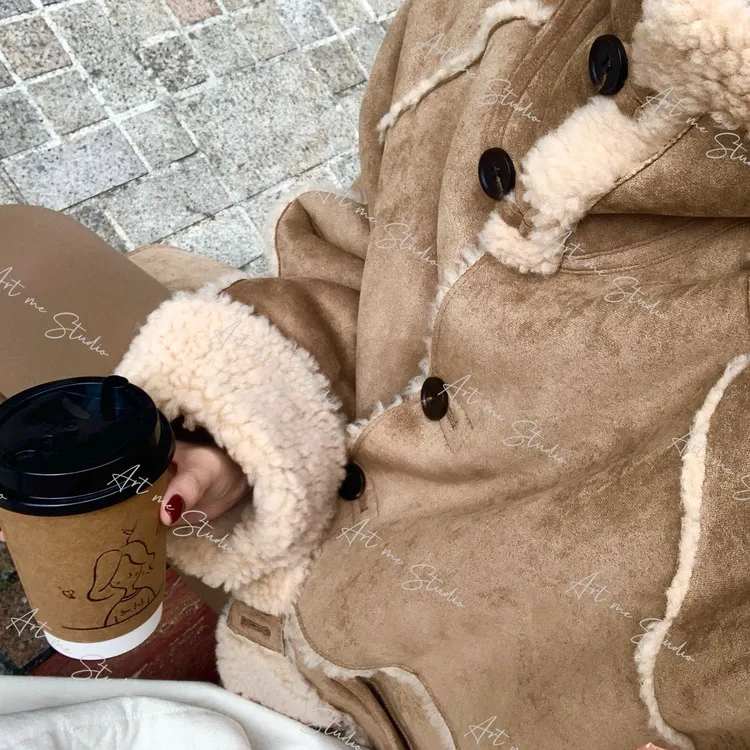 【ART ME】全羊毛分割线立领腔调气质风抗寒系列外套w24496