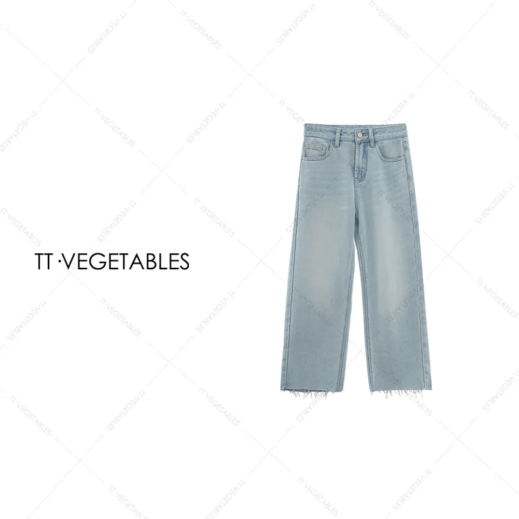 噢芬/小个子 【荷盛】棉柔宽松中腰牛仔女加绒牛仔裤522151